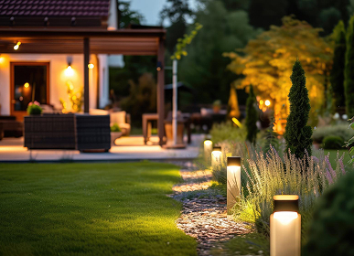 عشب طبيعي وصناعي تنسيق حدائق في الرياض – تصميم حديقة مودرن