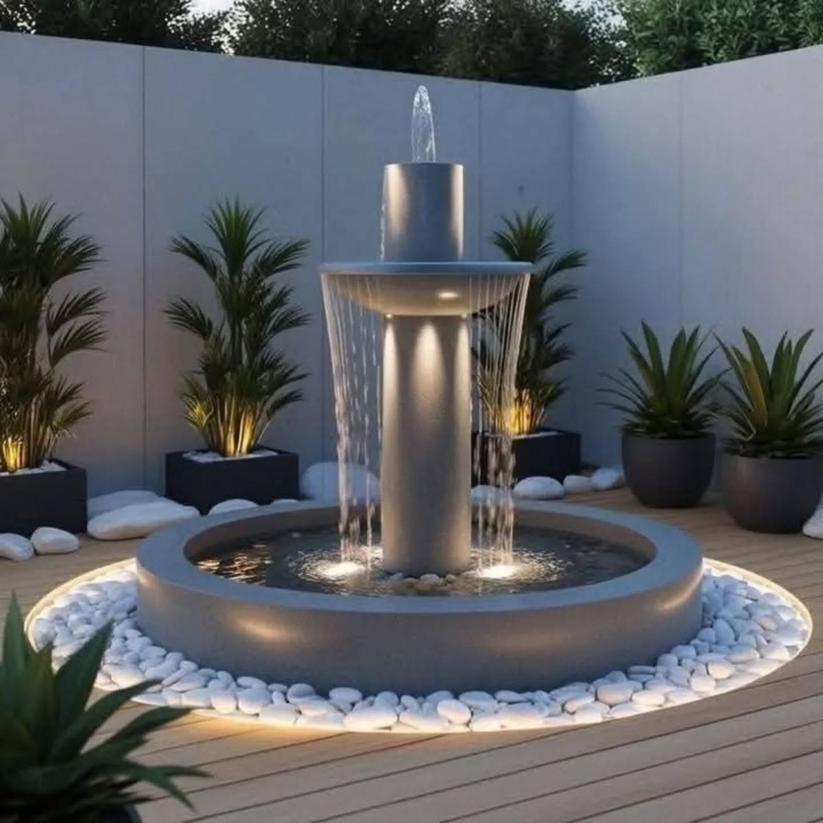 شلالات ونوافير تنسيق حدائق في الرياض – تصميم حديقة مودرن