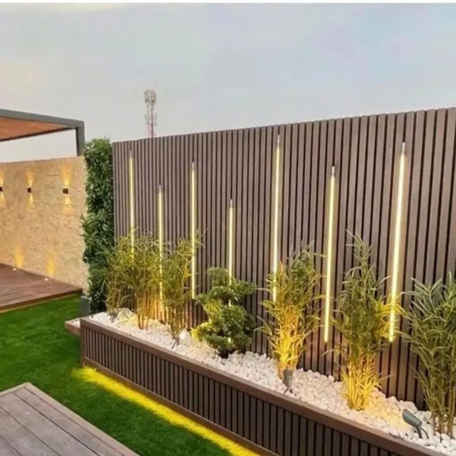 خشب الباركية و اﻟﺠﺪارﻳﺎت تنسيق حدائق في الرياض – تصميم حديقة مودرن