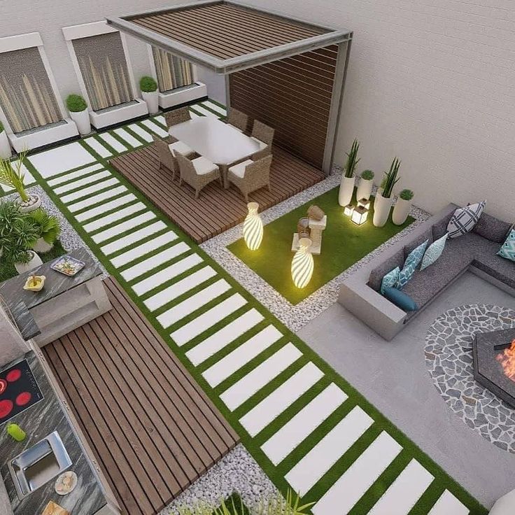 تنسيق حدائق في الرياض – تصميم حديقة مودرن