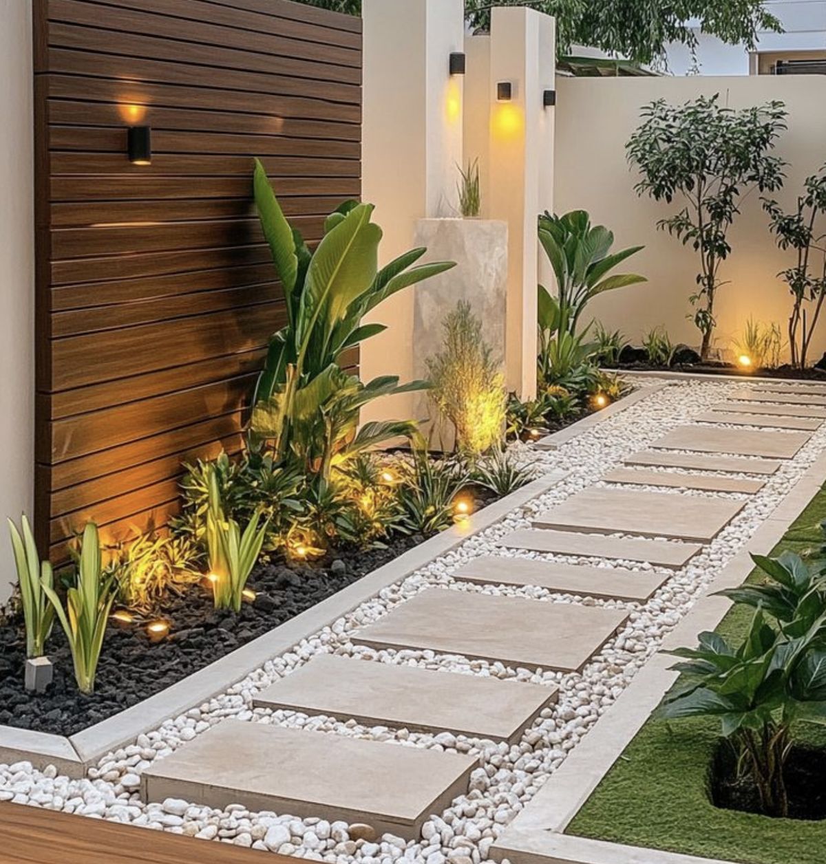 ممرات وديكورات تنسيق حدائق في الرياض – تصميم حديقة مودرن