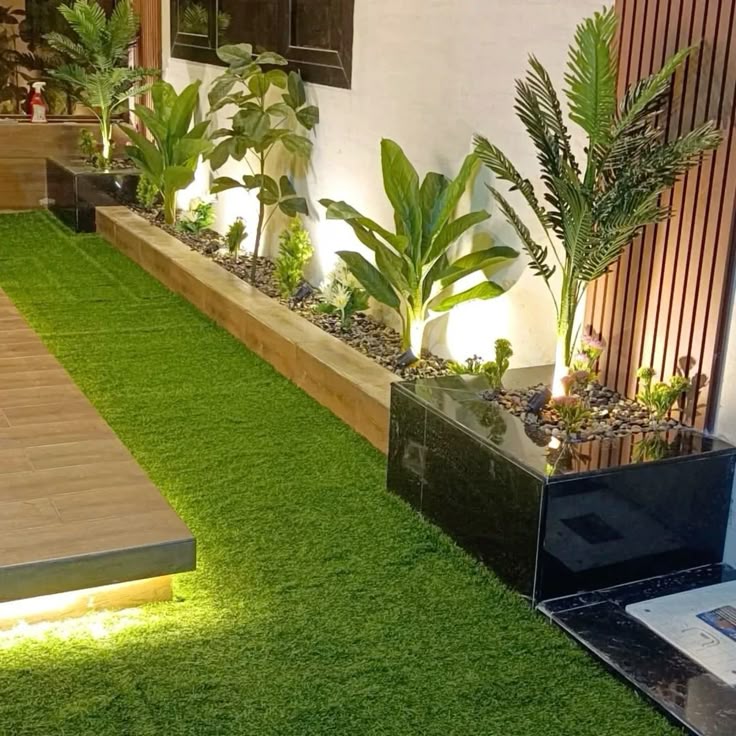 عشب طبيعي وصناعي تنسيق حدائق في الرياض – تصميم حديقة مودرن