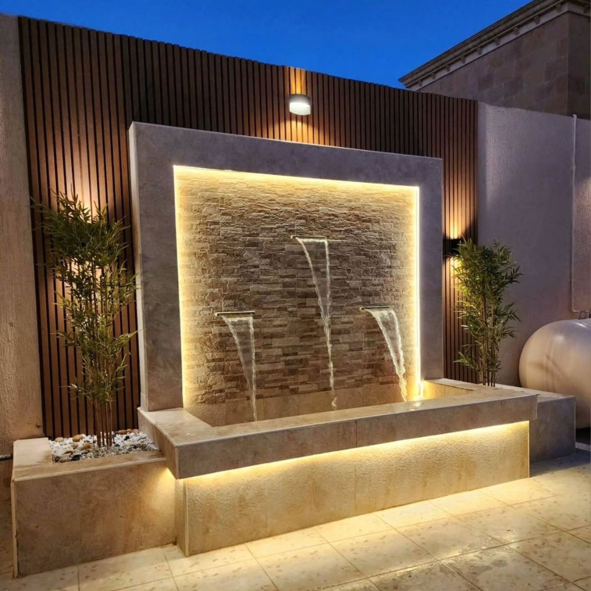 شلالات ونوافير تنسيق حدائق في الرياض – تصميم حديقة مودرن