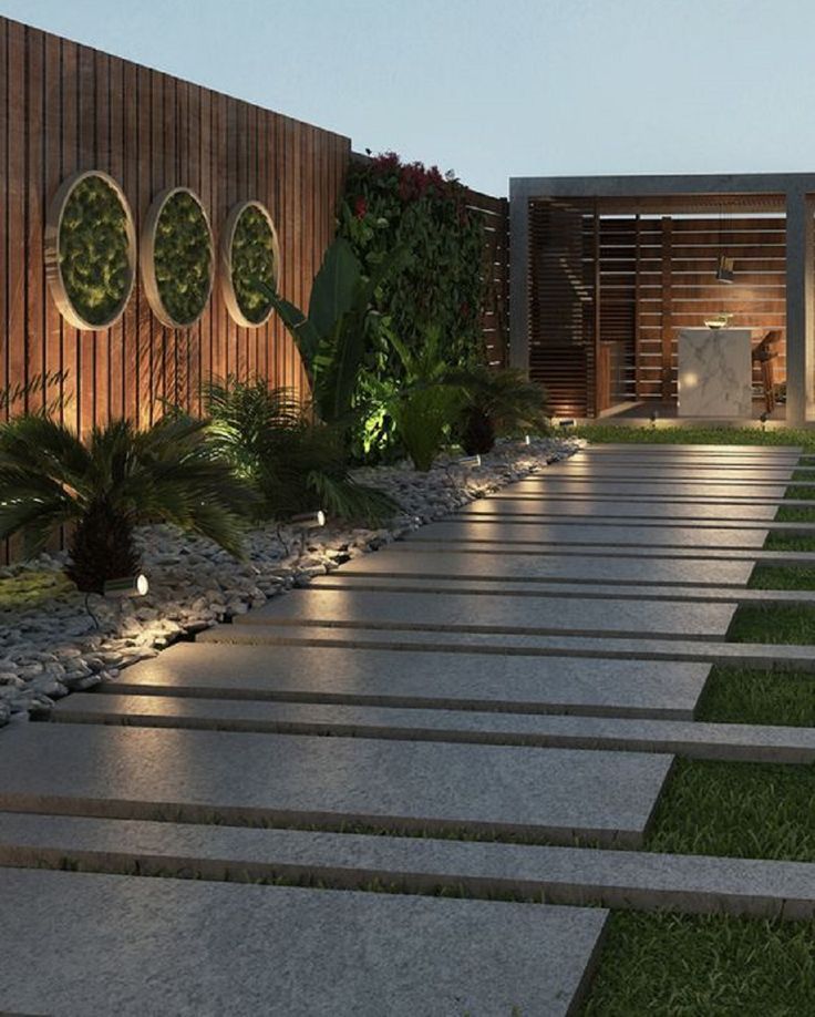 ممرات وديكورات تنسيق حدائق في الرياض – تصميم حديقة مودرن