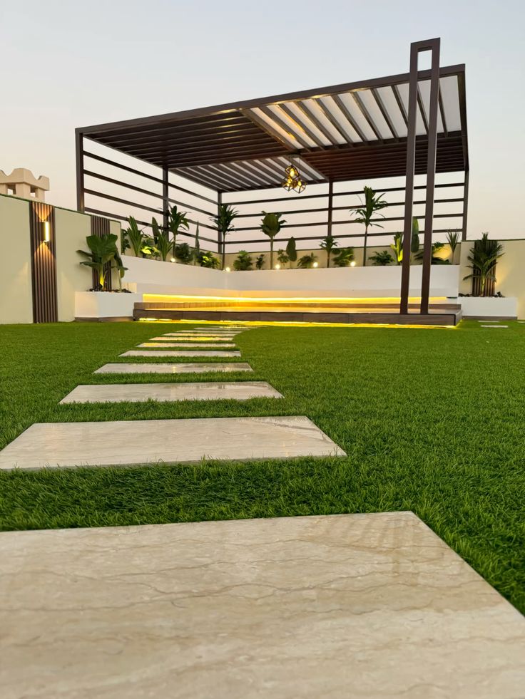 ممرات وديكورات تنسيق حدائق في الرياض – تصميم حديقة مودرن